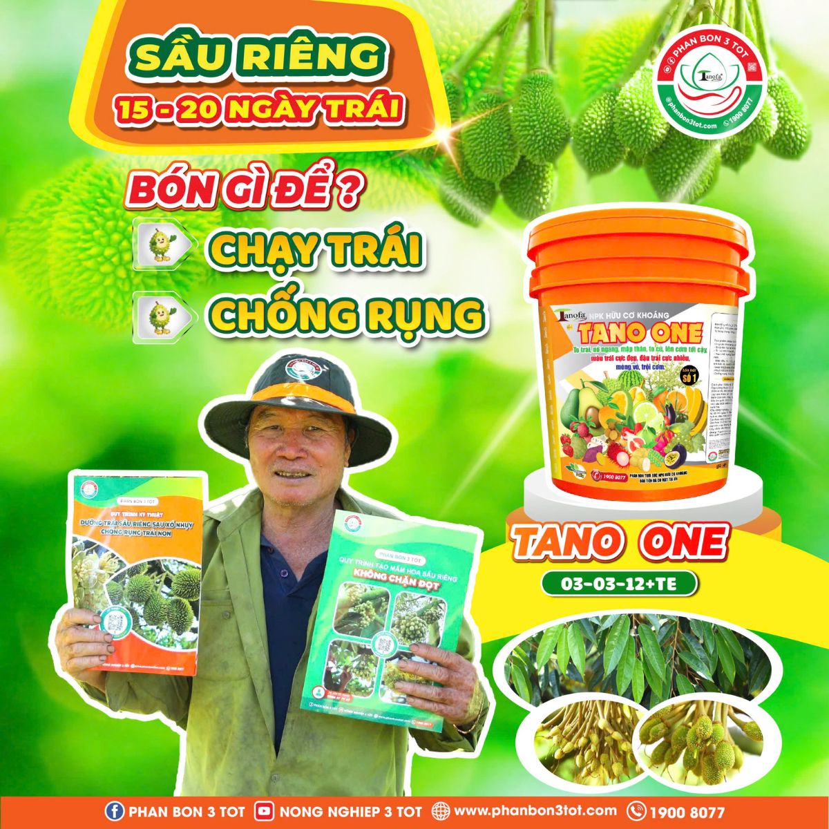 SẦU RIÊNG 15 - 20 NGÀY TRÁI BÓN GÌ ĐỂ CHẠY TRÁI, CHỐNG RỤNG? SẦU RIÊNG 15 - 20 NGÀY TRÁI BÓN GÌ ĐỂ CHẠY TRÁI, CHỐNG RỤNG?