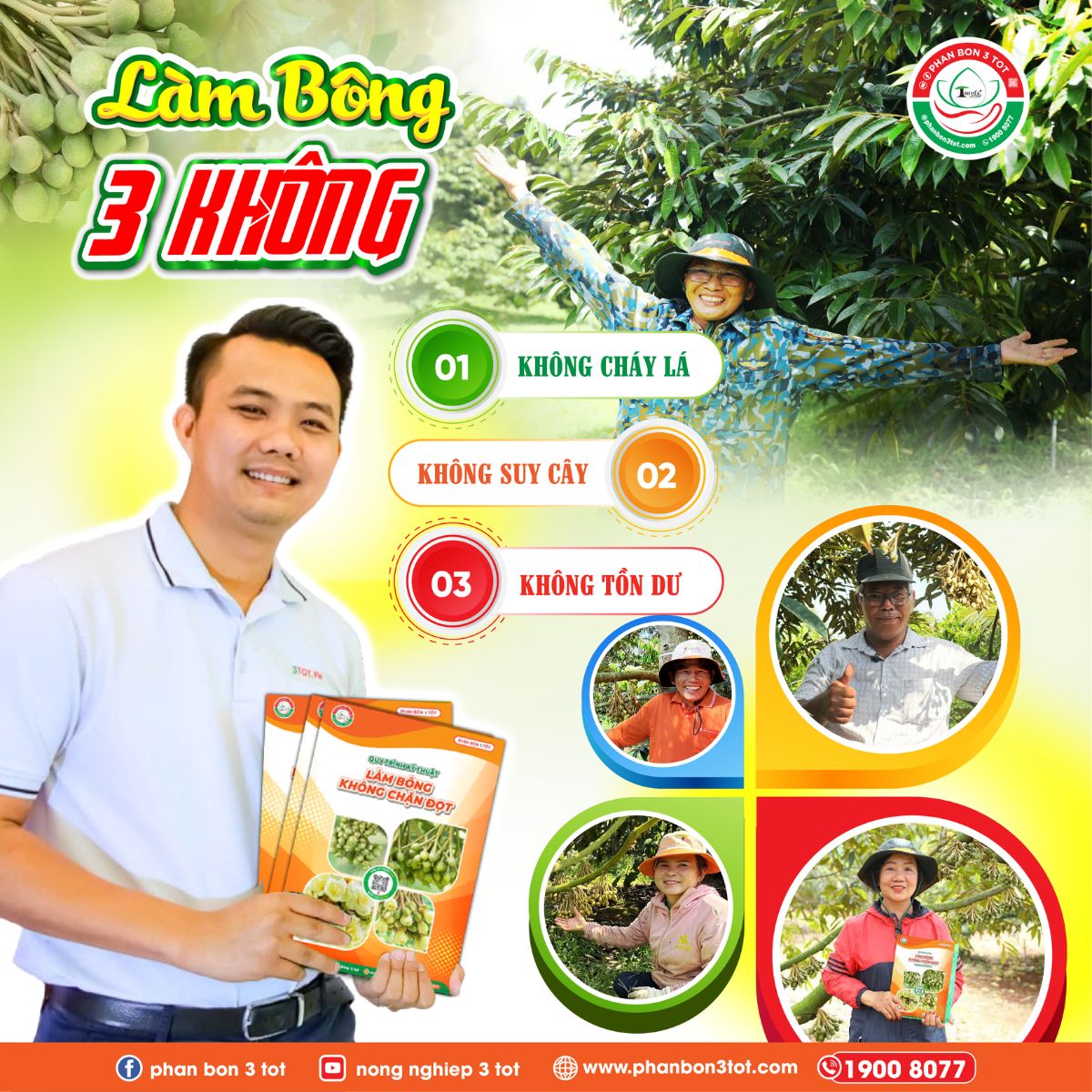LÀM BÔNG 3 KHÔNG: KHÔNG CHÁY LÁ - KHÔNG SUY CÂY - KHÔNG TỒN DƯ  