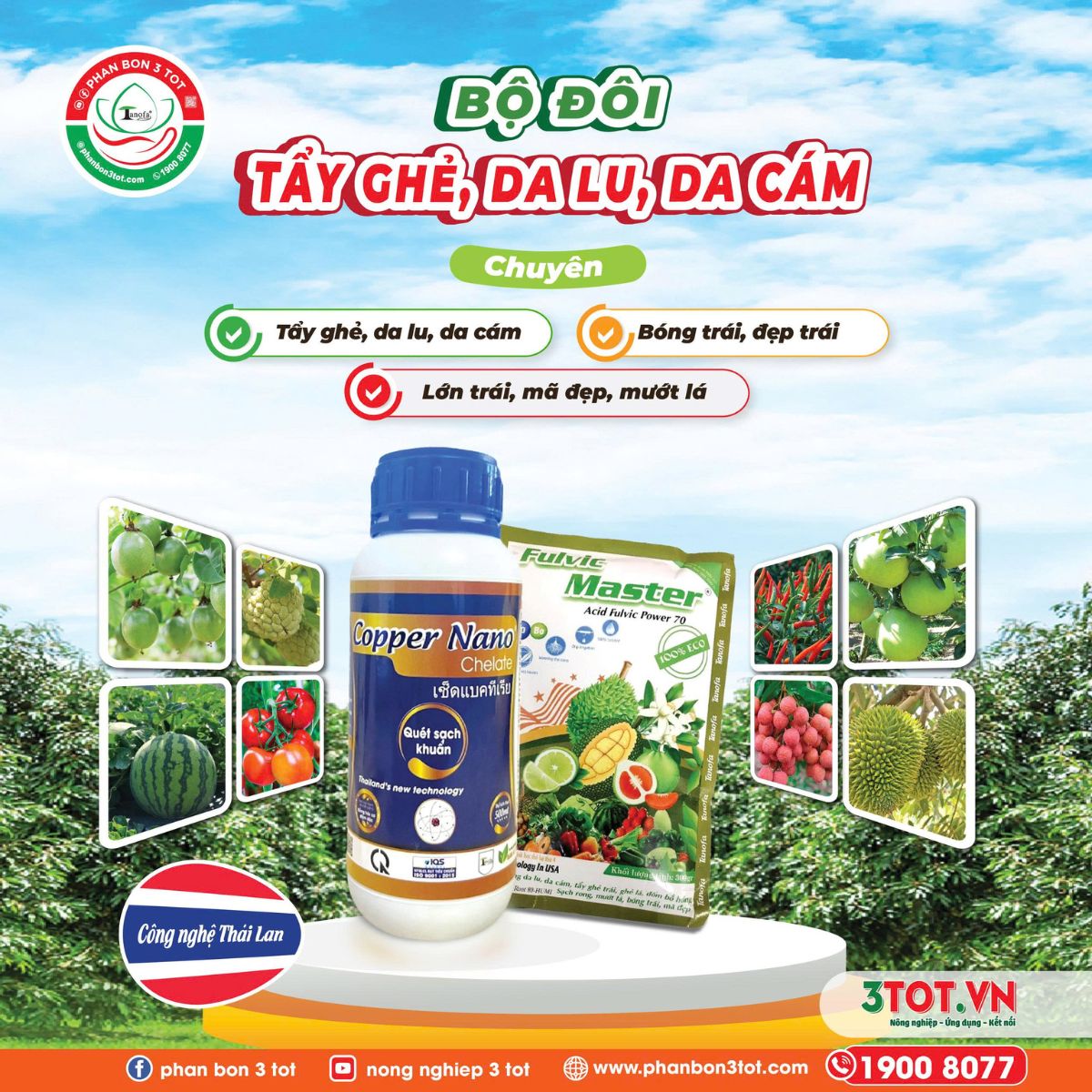 TẨY GHẺ, DA LU, DA CÁM HIỆU QUẢ VỚI COPPER NANO & FULVIC MASTER  TẨY GHẺ, DA LU, DA CÁM HIỆU QUẢ VỚI COPPER NANO & FULVIC MASTER