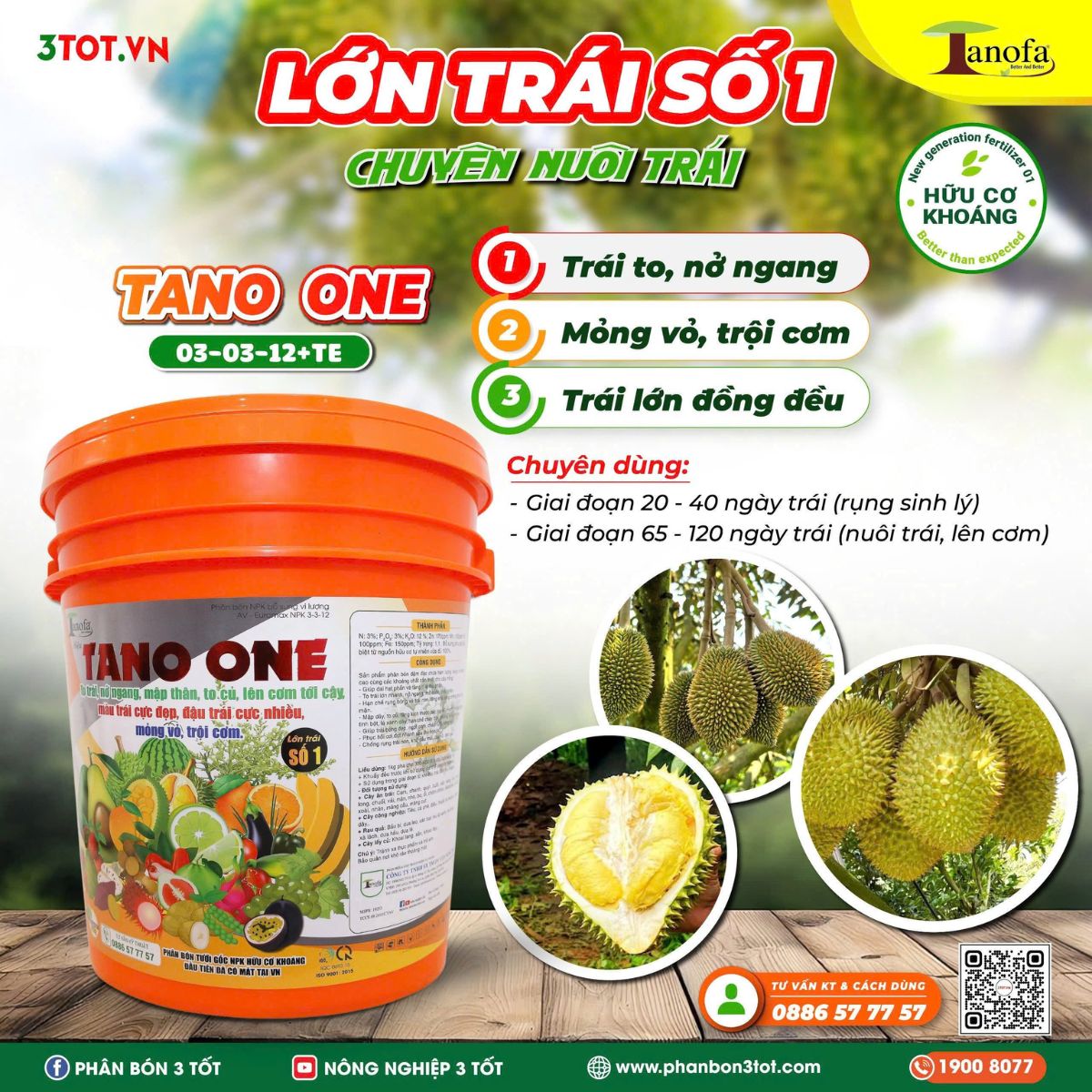 05 LÝ DO NÊN SỬ DỤNG TANO ONE 03-03-12+TE ĐỂ CÂY PHÁT TRIỂN TOÀN DIỆN 05 LÝ DO NÊN SỬ DỤNG TANO ONE 03-03-12+TE ĐỂ CÂY PHÁT TRIỂN TOÀN DIỆN