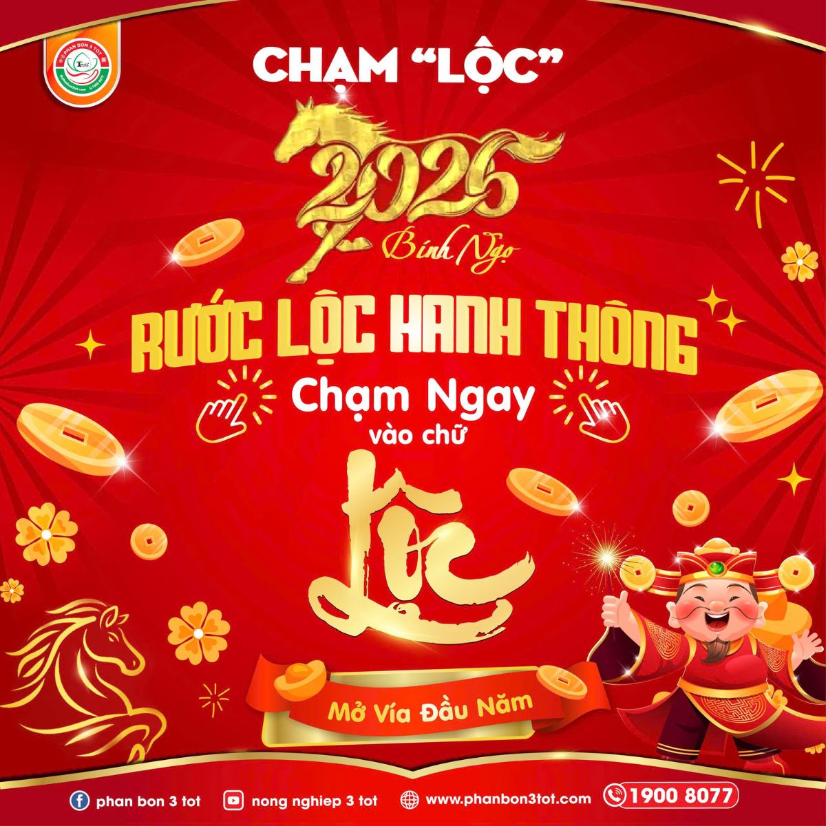 CHẠM “LỘC” BÍNH NGỌ 2026 - RƯỚC LỘC HANH THÔNG!
