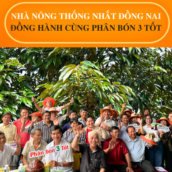 NHÀ NÔNG THỐNG NHẤT ĐỒNG NAI ĐỒNG HÀNH CÙNG PHÂN BÓN 3 TỐT