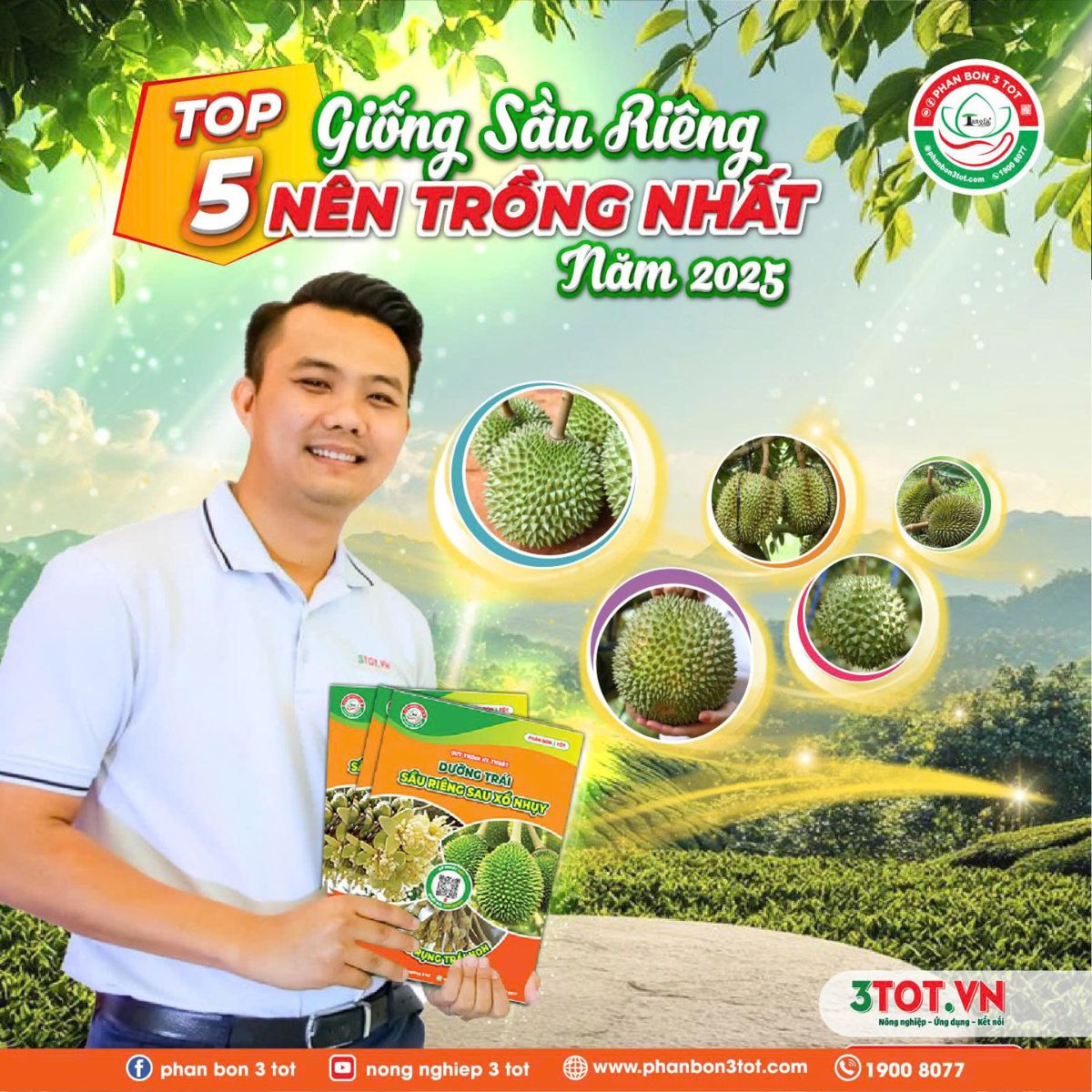 TOP 5 GIỐNG SẦU RIÊNG NÊN TRỒNG NHẤT NĂM 2025 TOP 5 GIỐNG SẦU RIÊNG NÊN TRỒNG NHẤT NĂM 2025