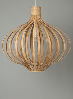 Bamboo light lampshade
