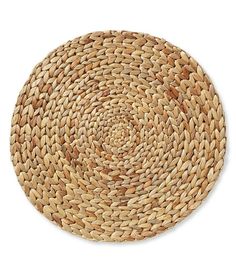 Set of 2 Round Water Hyacinth handmade Placemat, Braided Mat Heat Resistant Hot Insulation, Vintage natural Decor Table Top Tablewares