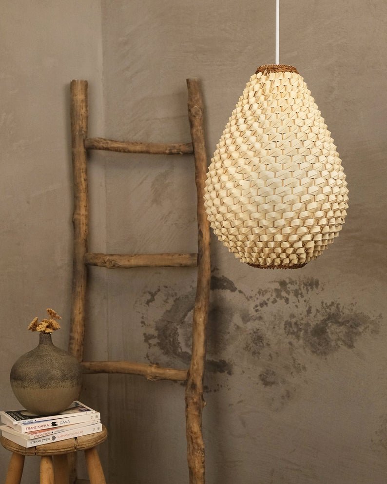 Trendy Bamboo Wicker Hanging Lampshade Bamboo Handicraft Lamp