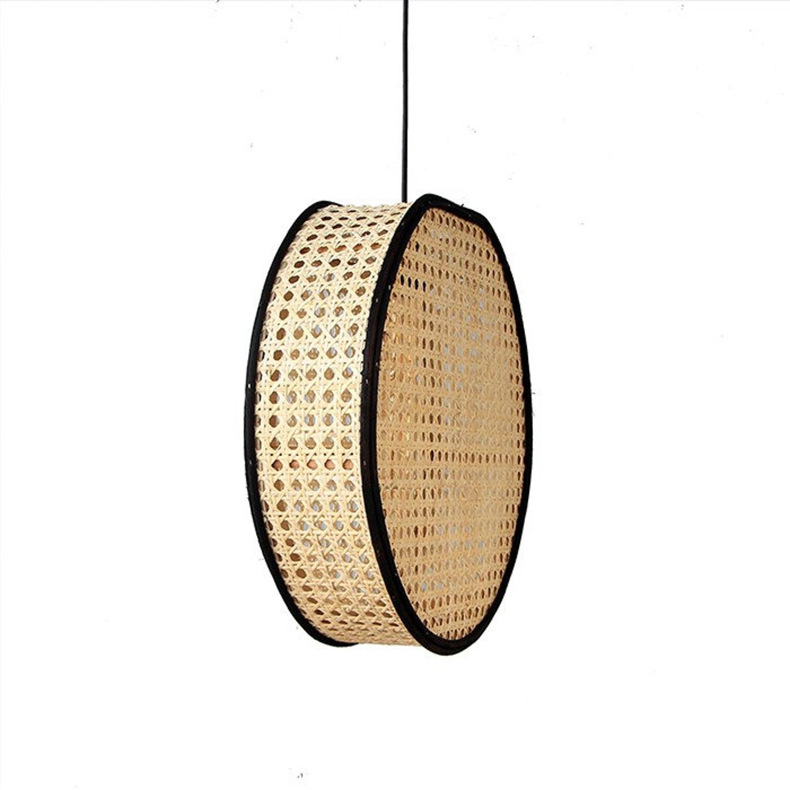 New collection Bamboo Hanging Lamp Bamboo Lampshade Bamboo Pendant Light SET of 2 lampshade