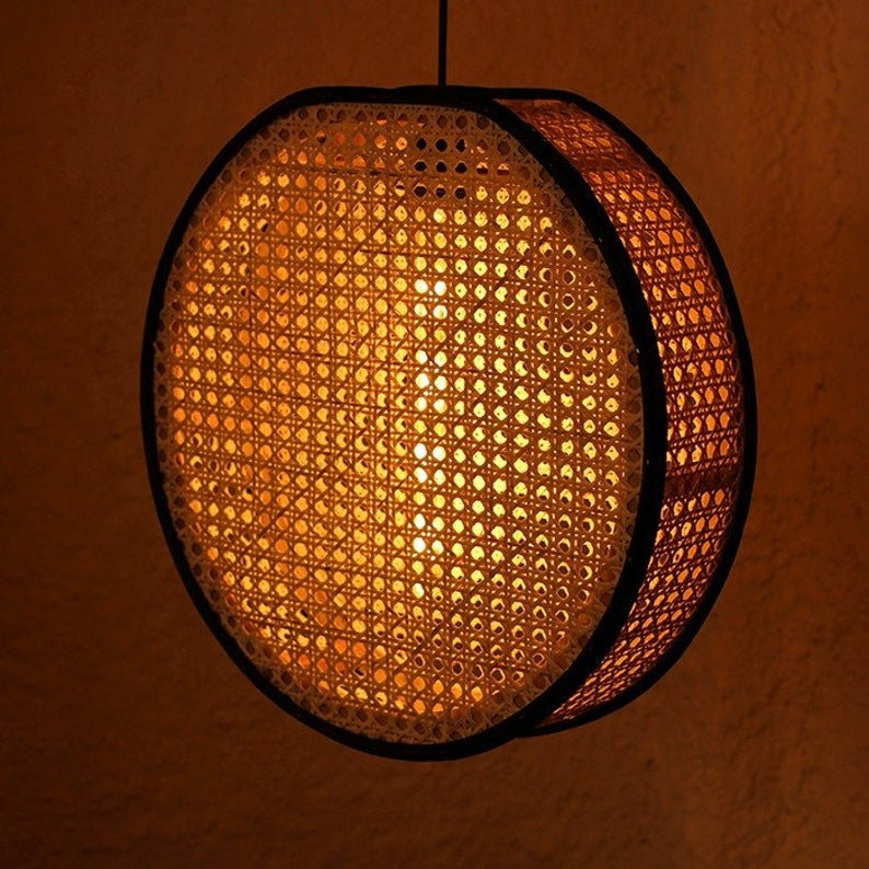 New collection Bamboo Hanging Lamp Bamboo Lampshade Bamboo Pendant Light SET of 2 lampshade