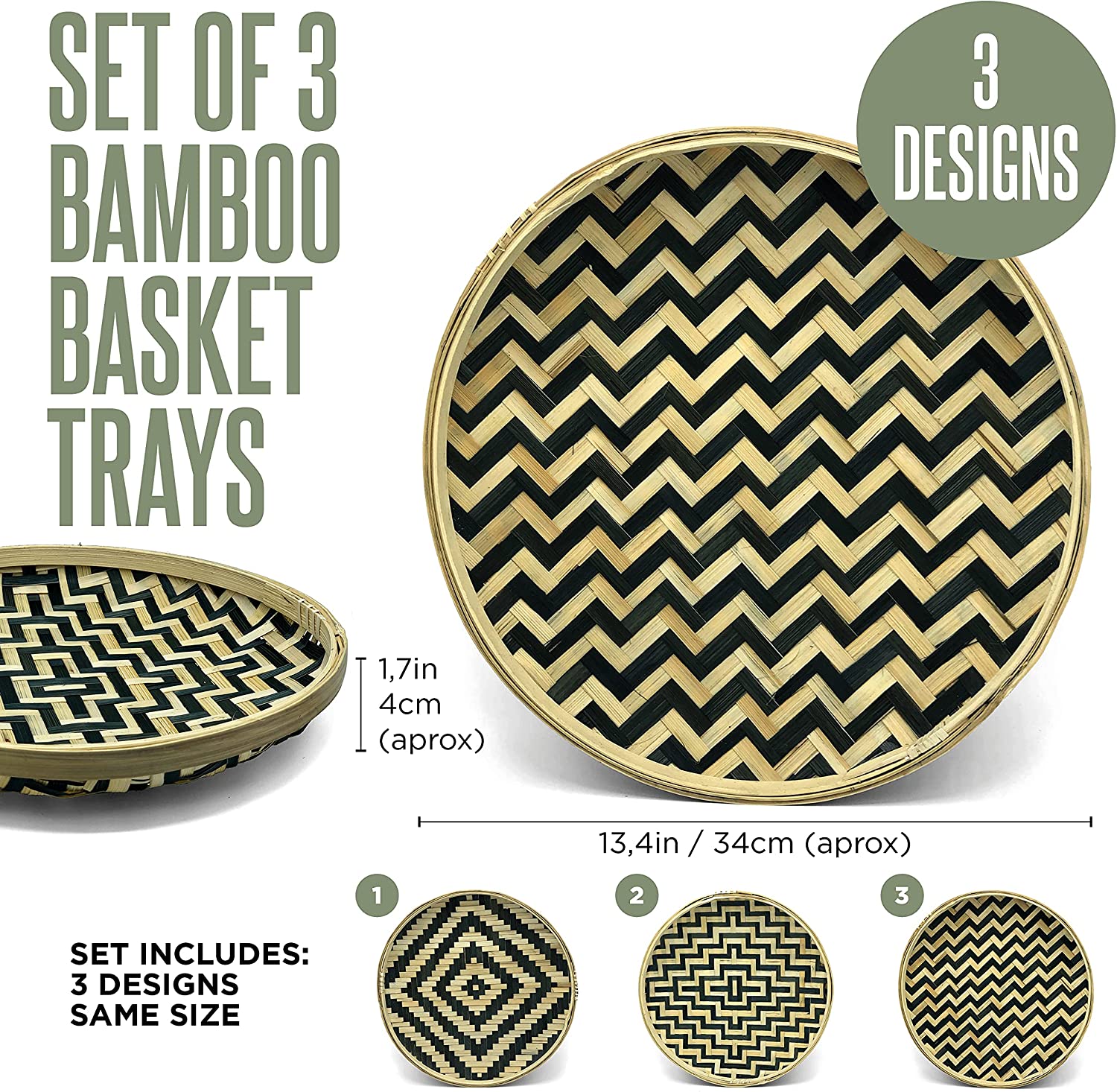 Round Serving Tray Wooden Bamboo Circle Tray High quality large custom food melamine mdf board 100% biodegradable Serving tray
