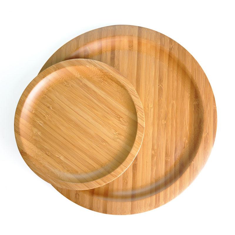 Wholesale Eco-friendly Vietnamese Round Organic Bamboo Tea Serving Tray For Nuts and Candy