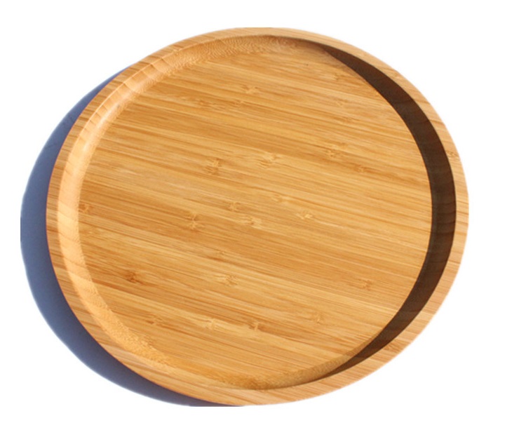 Wholesale Eco-friendly Vietnamese Round Organic Bamboo Tea Serving Tray For Nuts and Candy