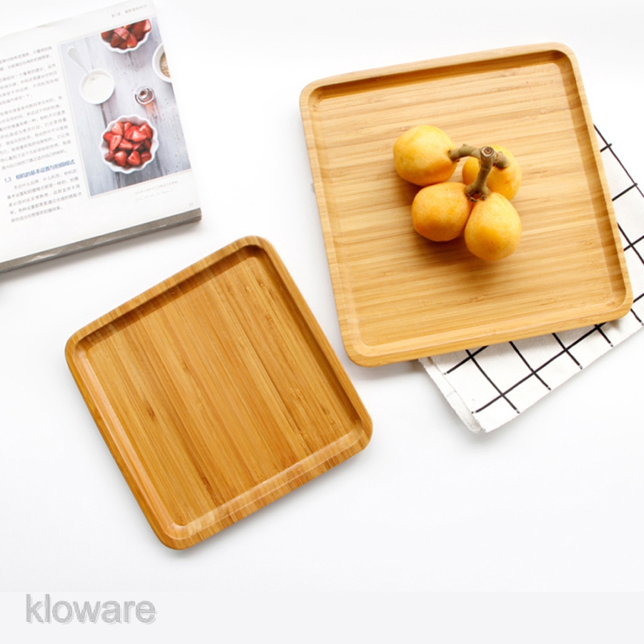 Wholesale Eco-friendly Vietnamese Square Natural Organic Bamboo Tea Serving Tray