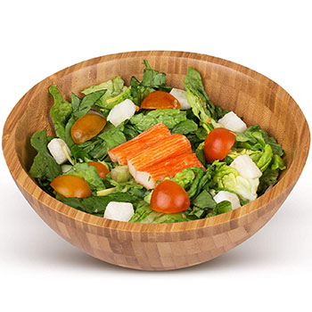 Wholesale Vietnamese Organic Bamboo salad Bowl BPA free instead Plastic bowl