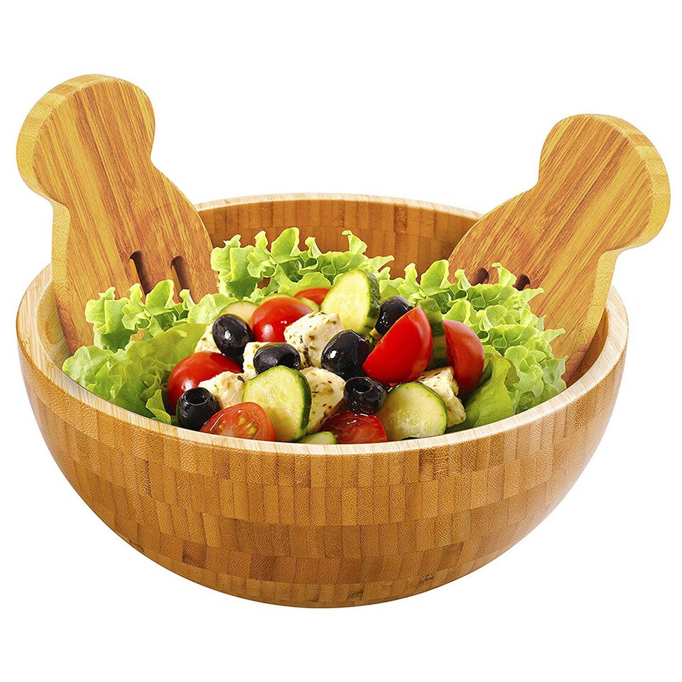 Wholesale Vietnamese Organic Bamboo salad Bowl BPA free instead Plastic bowl