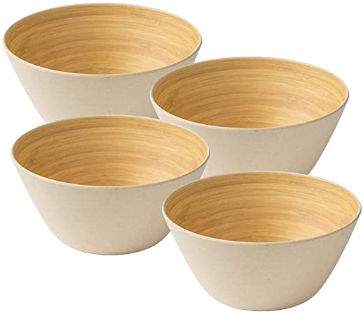 Vietnam Factory Retail Organic Bamboo Rice Bowl / Dinnerware sets