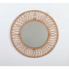 Handmade Rattan Wall Mirror