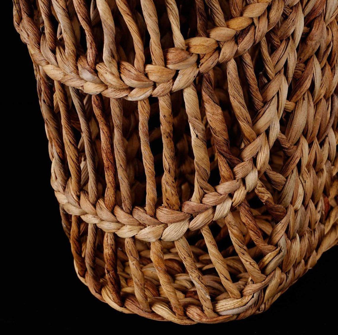 Natural Basket Handmade Straw bag Water Hyacinth Bag Woven Bag Sea Grass Bag Beach Bag top Handle Bag Large Size
