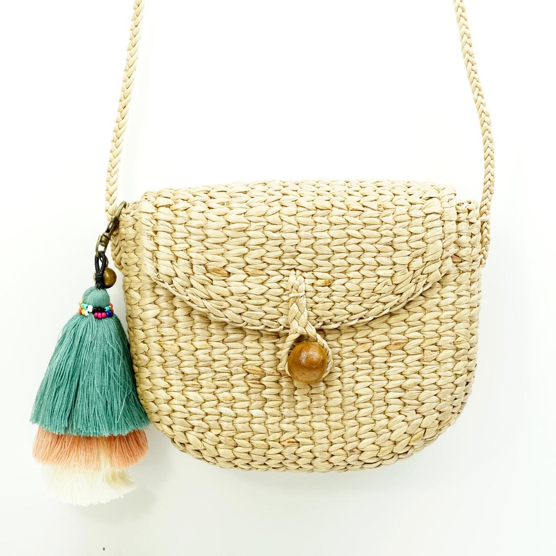 Natural Basket Handmade Straw bag Water Hyacinth Bag Woven Bag Sea Grass Bag Beach Bag Hand Bag Shoulder Bag