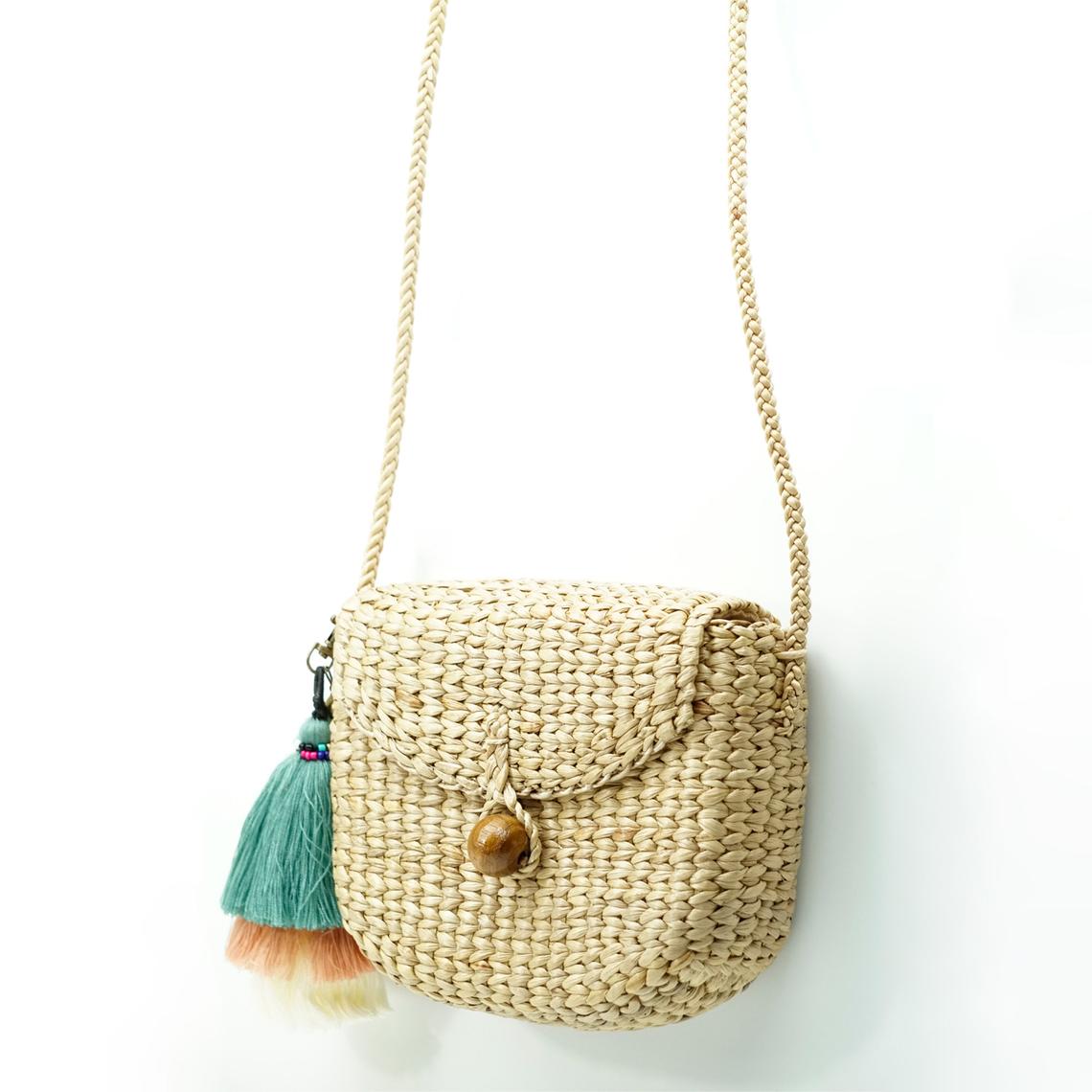 Natural Basket Handmade Straw bag Water Hyacinth Bag Woven Bag Sea Grass Bag Beach Bag Hand Bag Shoulder Bag