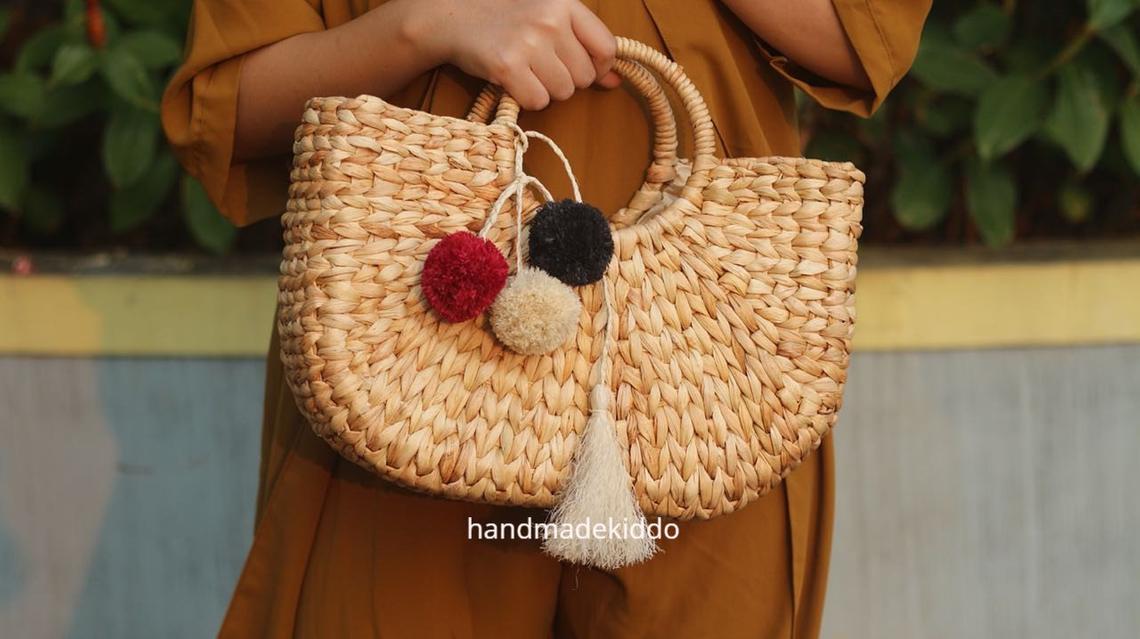 Excellent quality water hyacinth handbag