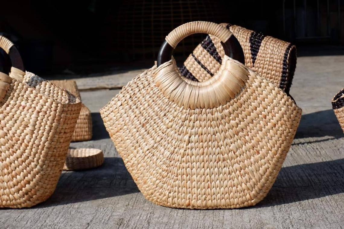 Some New Design Natural Water hyacinth Bag Straw Wholesale Shopping HandBag