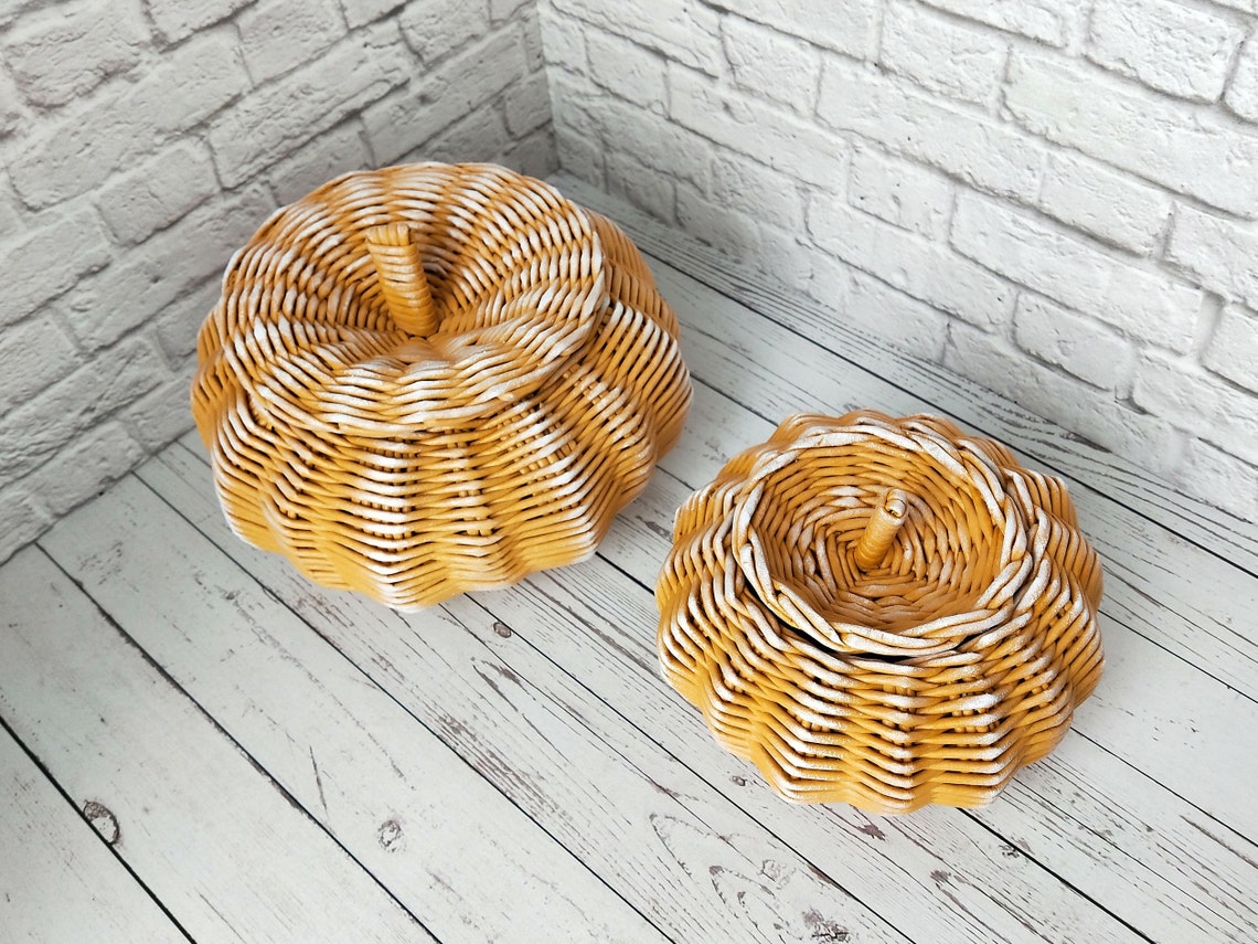 Rattan basket for onions potatoe and garlic 22