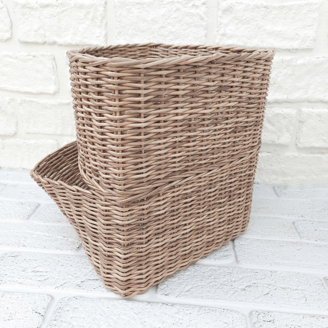 Rattan basket for onions potatoe and garlic 15