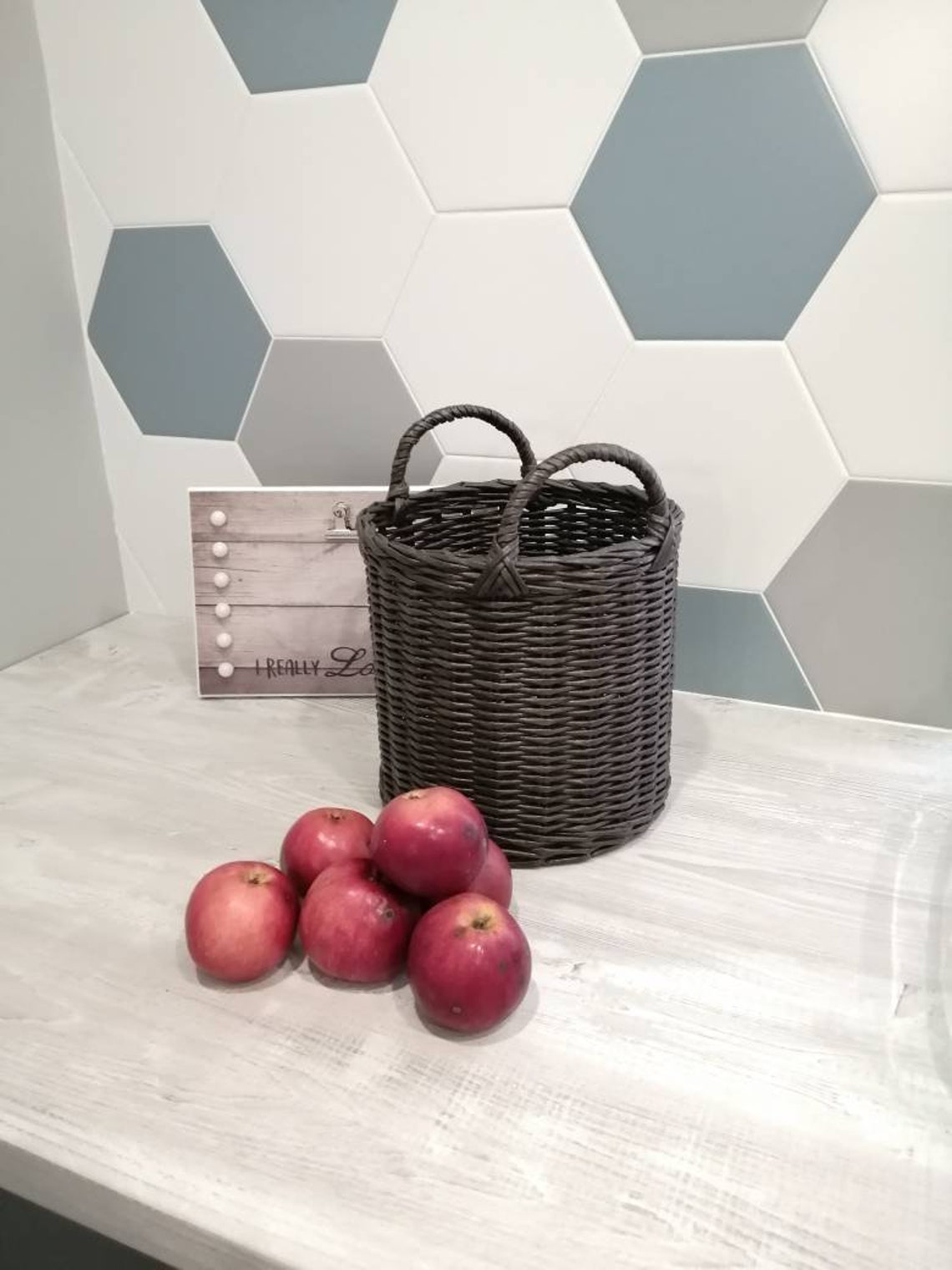 Rattan basket for onions potatoe and garlic 13