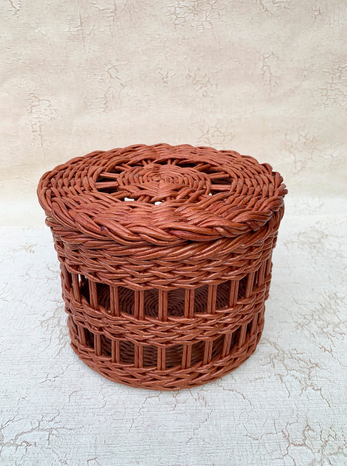 Rattan basket for onions potatoe and garlic 12