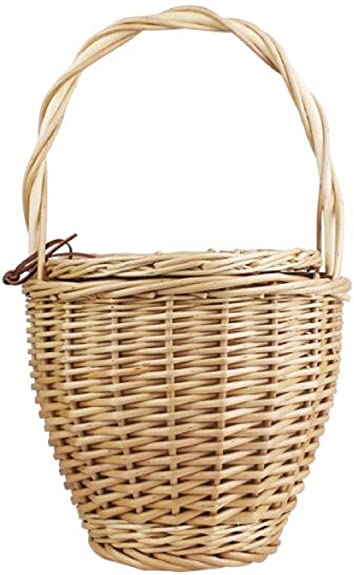 Hot Amazon Beauty Women 100% Natural Rattan Handmade Wicker Bags Straw purses and handbags with Lid and Scarf made in Vietnam