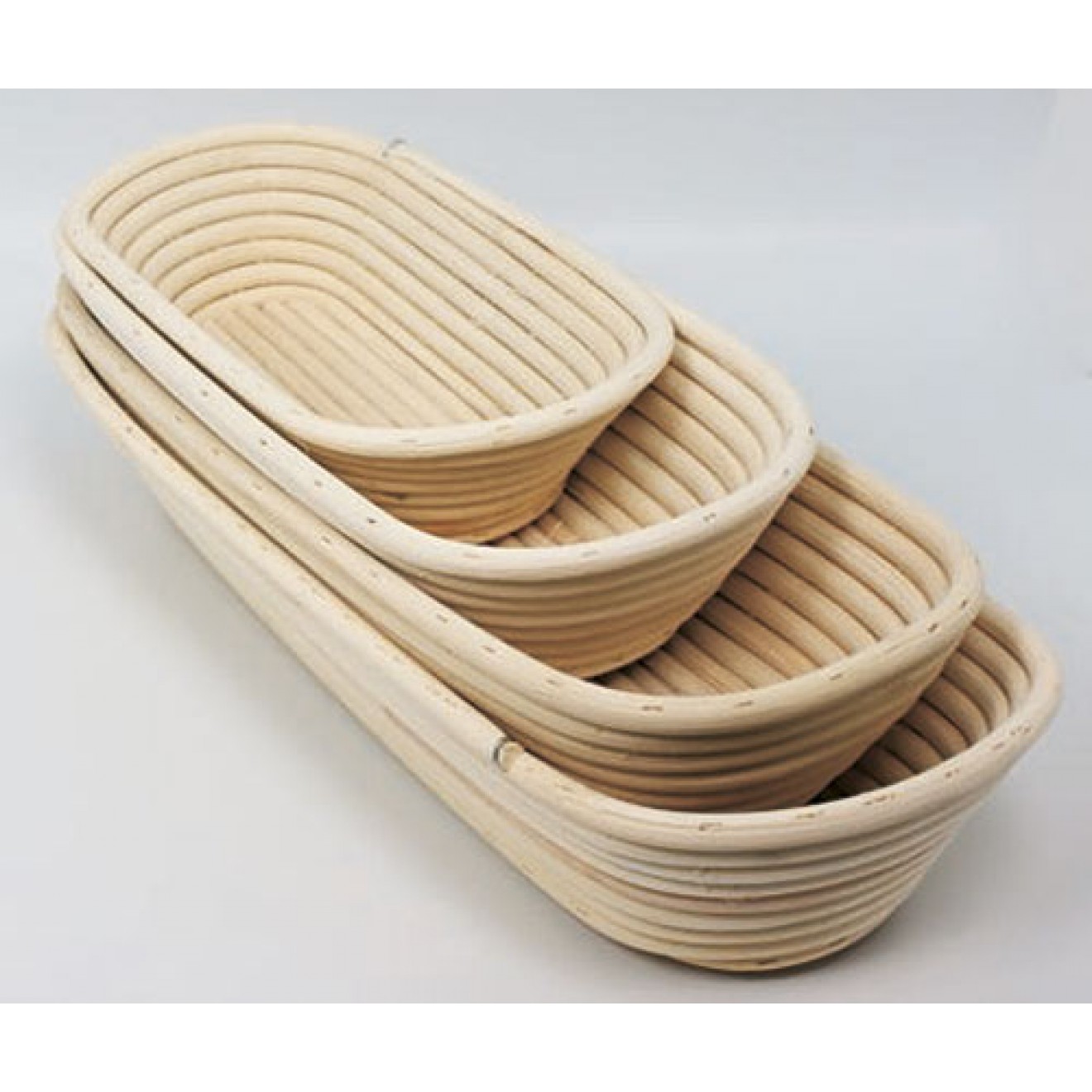 Premium Quality Natural Rattan Long Oval Proofing Basket Loaf 4 sizes Professional Baking Tool for Bakery