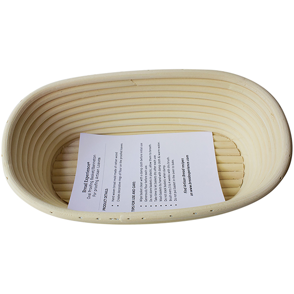 Premium Quality Natural Rattan Long Oval Proofing Basket Loaf 4 sizes Professional Baking Tool for Bakery