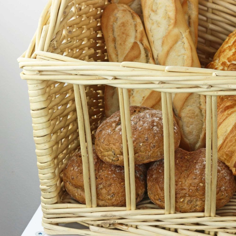 New Products ideas 2020 Eco-friendly Rattan Wicker Sloped Display Bread Basket for Bakery made in Vietnam