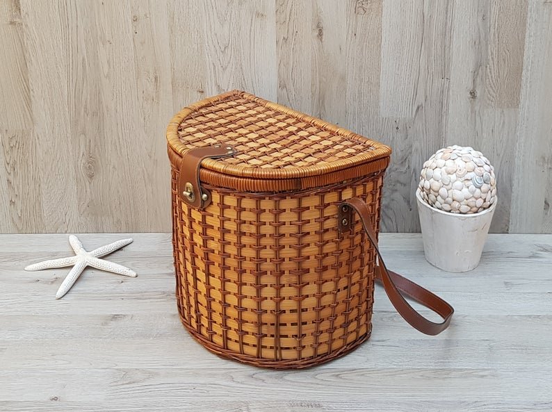 Best selling handmade rattan storage baskets picnic Wicker Baskets Set for outdoor camping