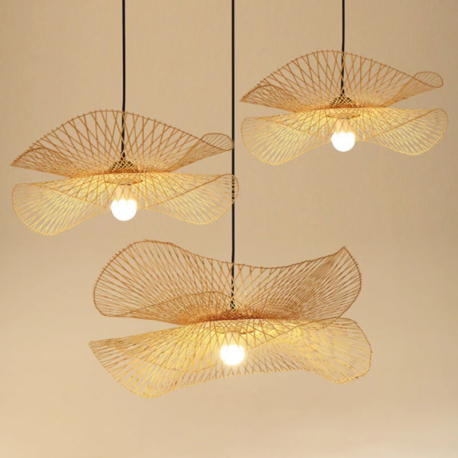 Eco-friendly Handmade Rattan Lampshade for Wall Hanging made in Vietnam