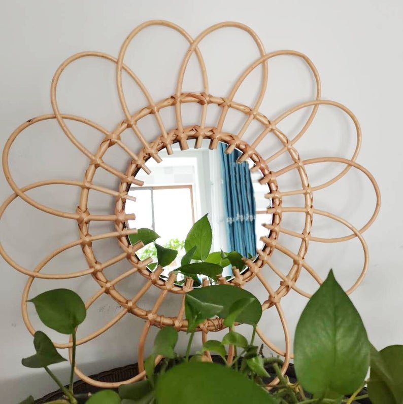 Hot Trend Rattan Wall Hanging basket Wall Decor Rattan Plate in Vietnam
