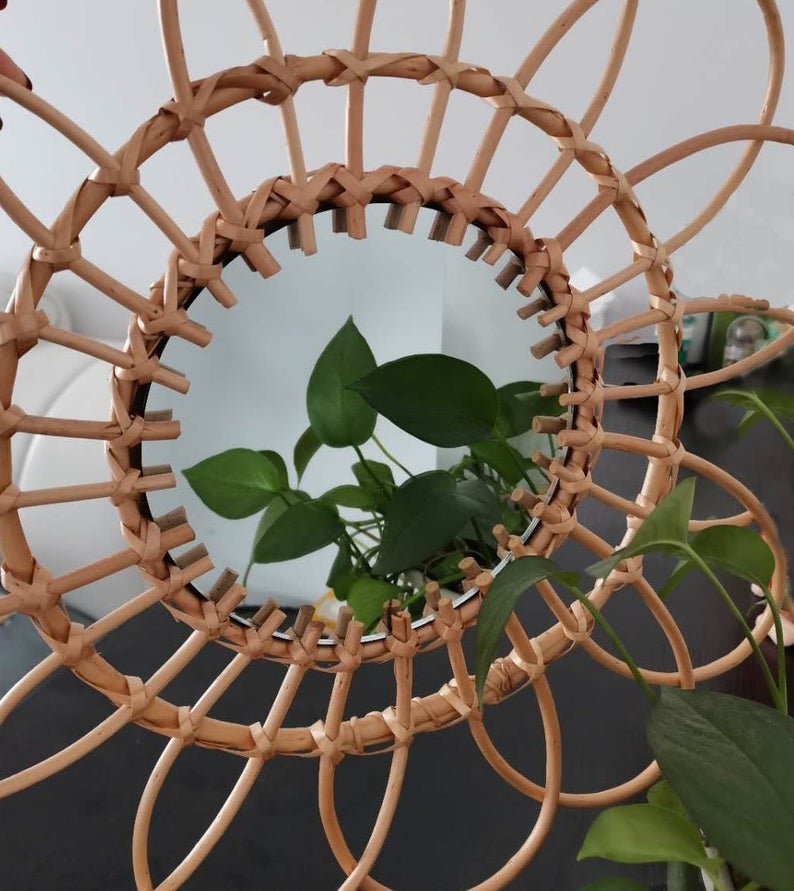 Hot Trend Rattan Wall Hanging basket Wall Decor Rattan Plate in Vietnam