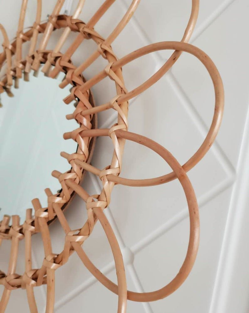 Hot Trend Rattan Wall Hanging basket Wall Decor Rattan Plate in Vietnam