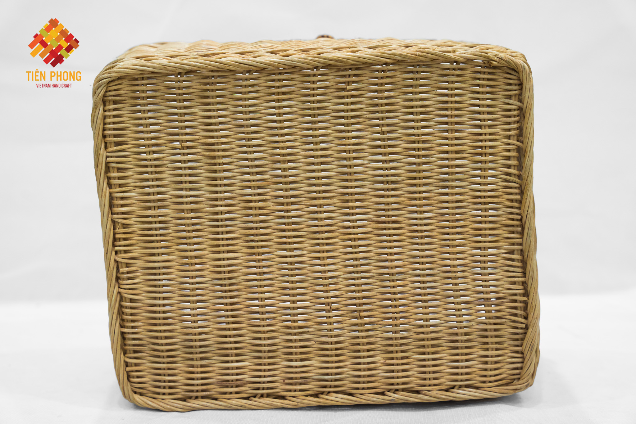 whole sales storage rattan basket with two handles
