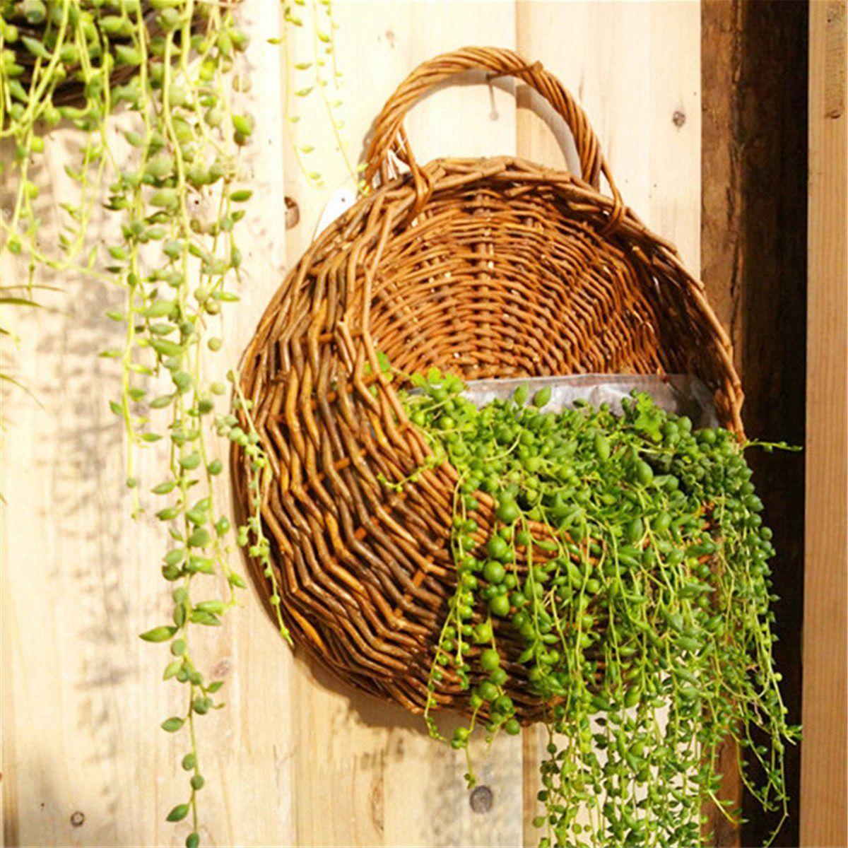 Artificial Flowers Wall Mounted Basket For Home Decor made in Vietnam