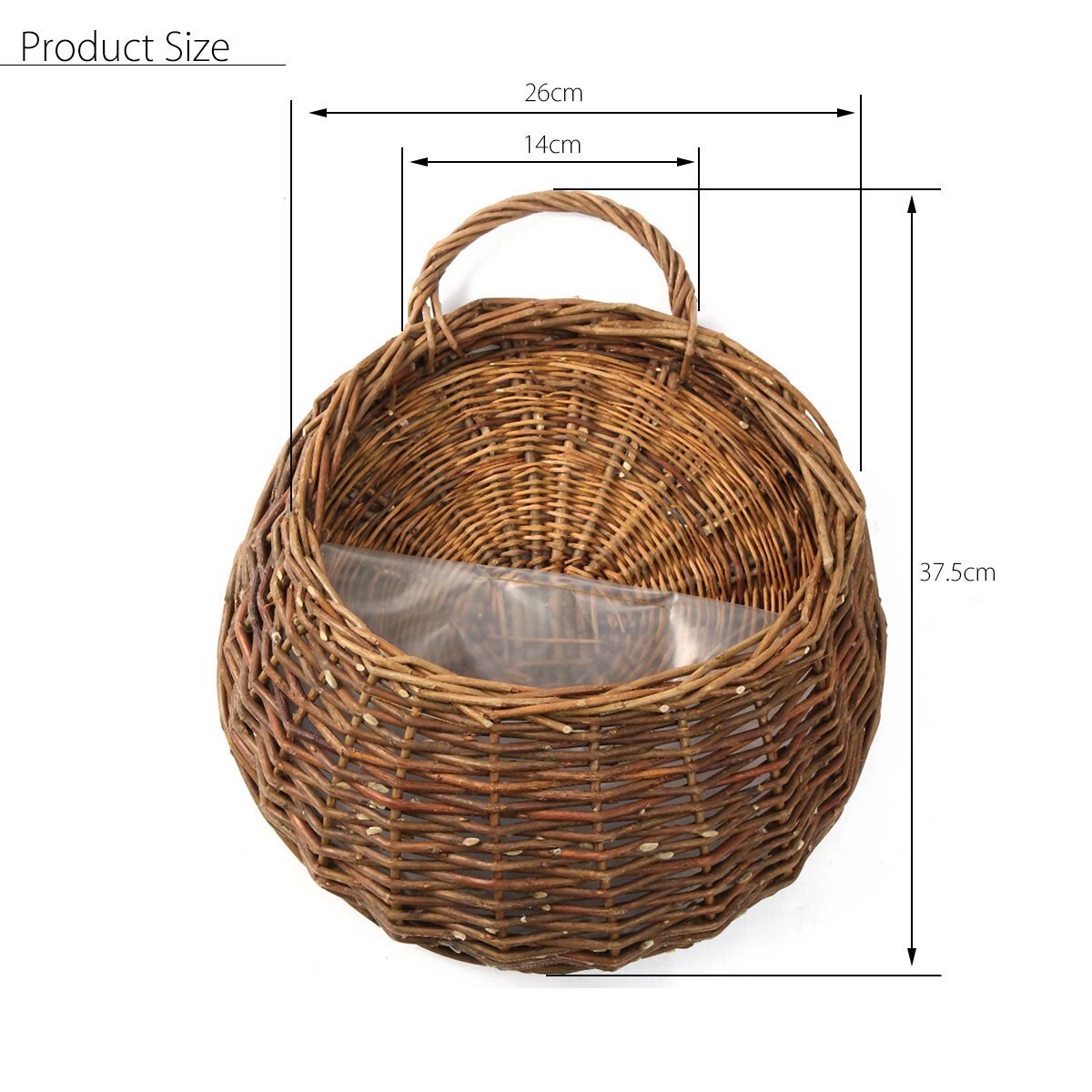 Artificial Flowers Wall Mounted Basket For Home Decor made in Vietnam
