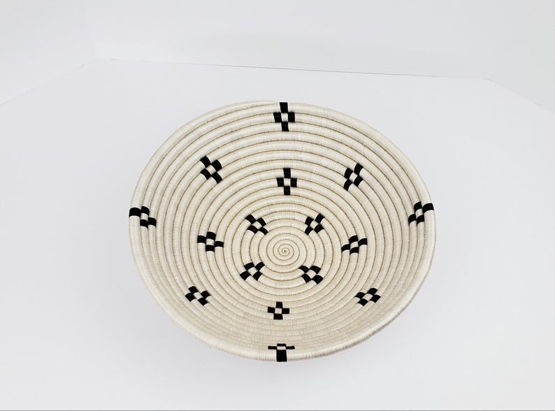 Retail High Quality set of 5 African Wall Hanging Plates, Luxury Wicker Handmade Decorative House, Party Decor