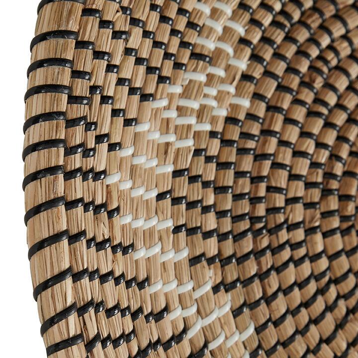 Best Seller Vietnam Cheap Price Set of 3 Round Natural Seagrass Starburst Wall Decor Hand Woven Plates