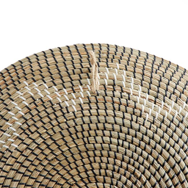 Best Seller Vietnam Cheap Price Set of 3 Round Natural Seagrass Starburst Wall Decor Hand Woven Plates