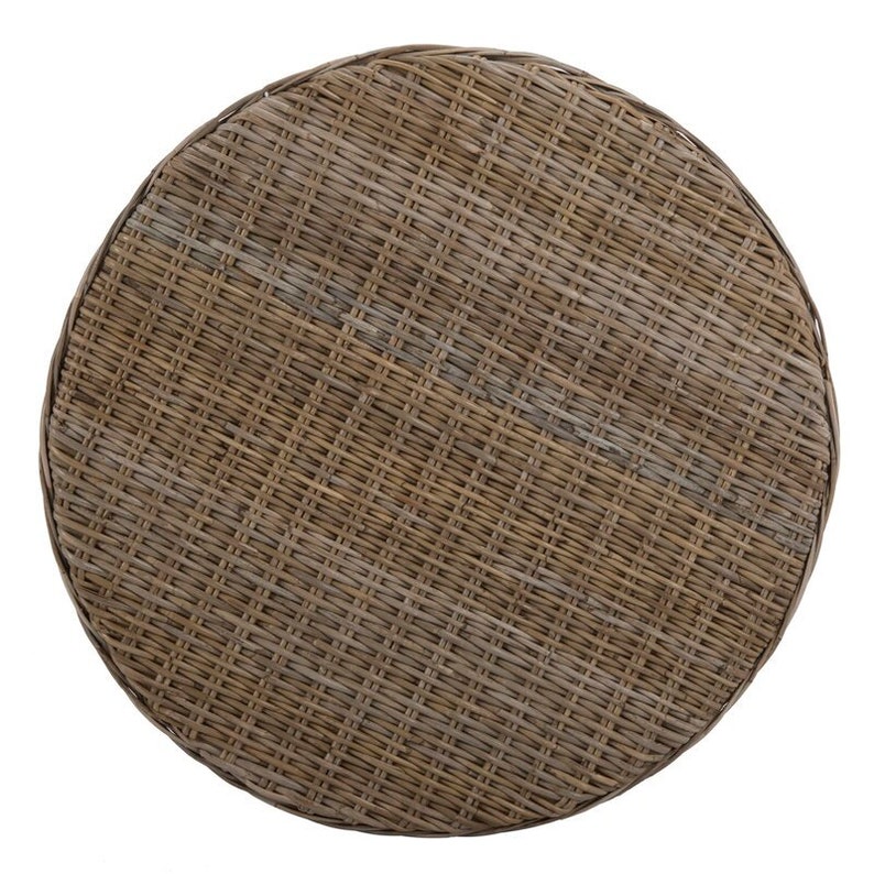 Handmade Rattan Wicker Cane Gray Coffee Table for Home Decor - TPTB005