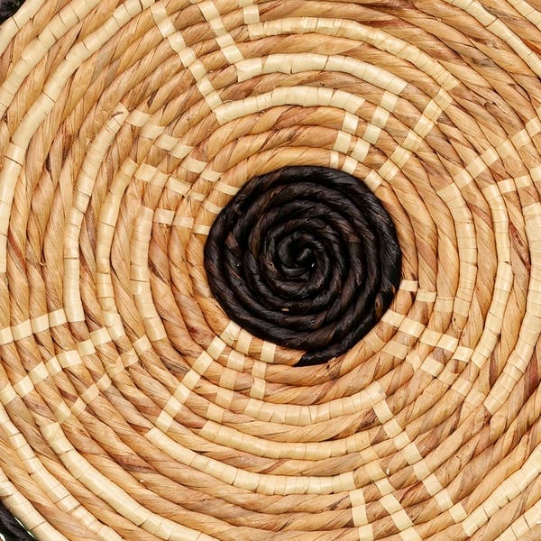 Hot trend Unique Water hyacinth Woven Wall Hangings Plates Handmade Wall Decor for Livingroom