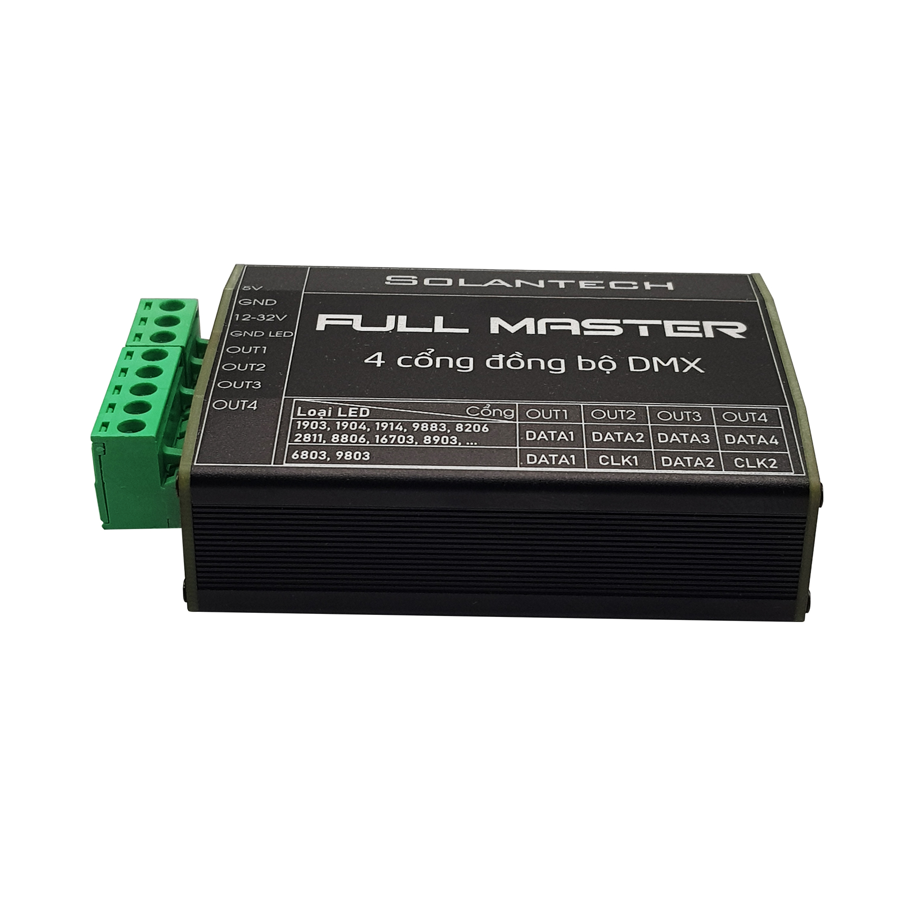 MẠCH FULL MASTER 4 CỔNG ĐỒNG BỘ DMX | solantech