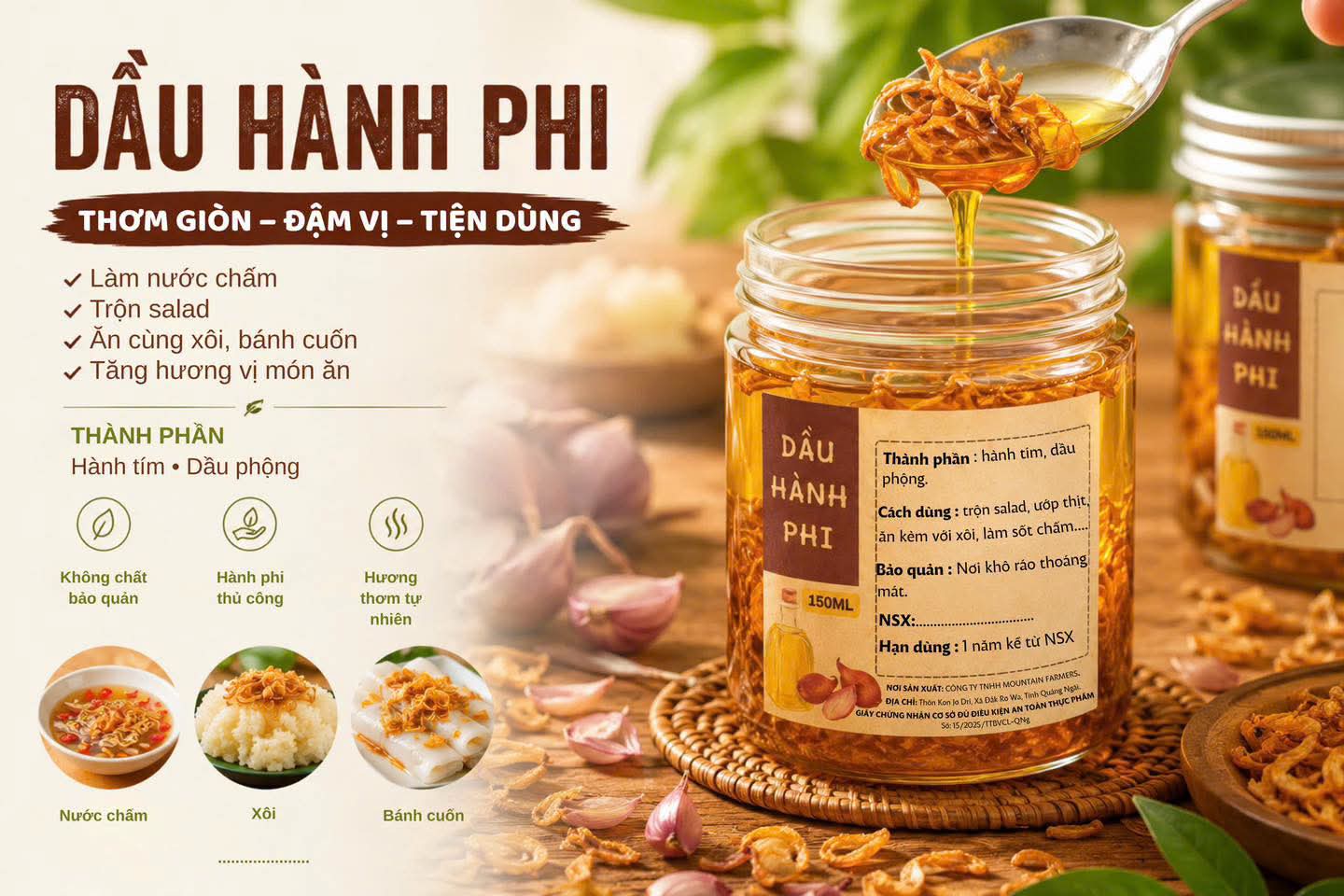 VỊ QUÊ NHÀ, GÓI GỌN TRONG HŨ HÀNH PHI