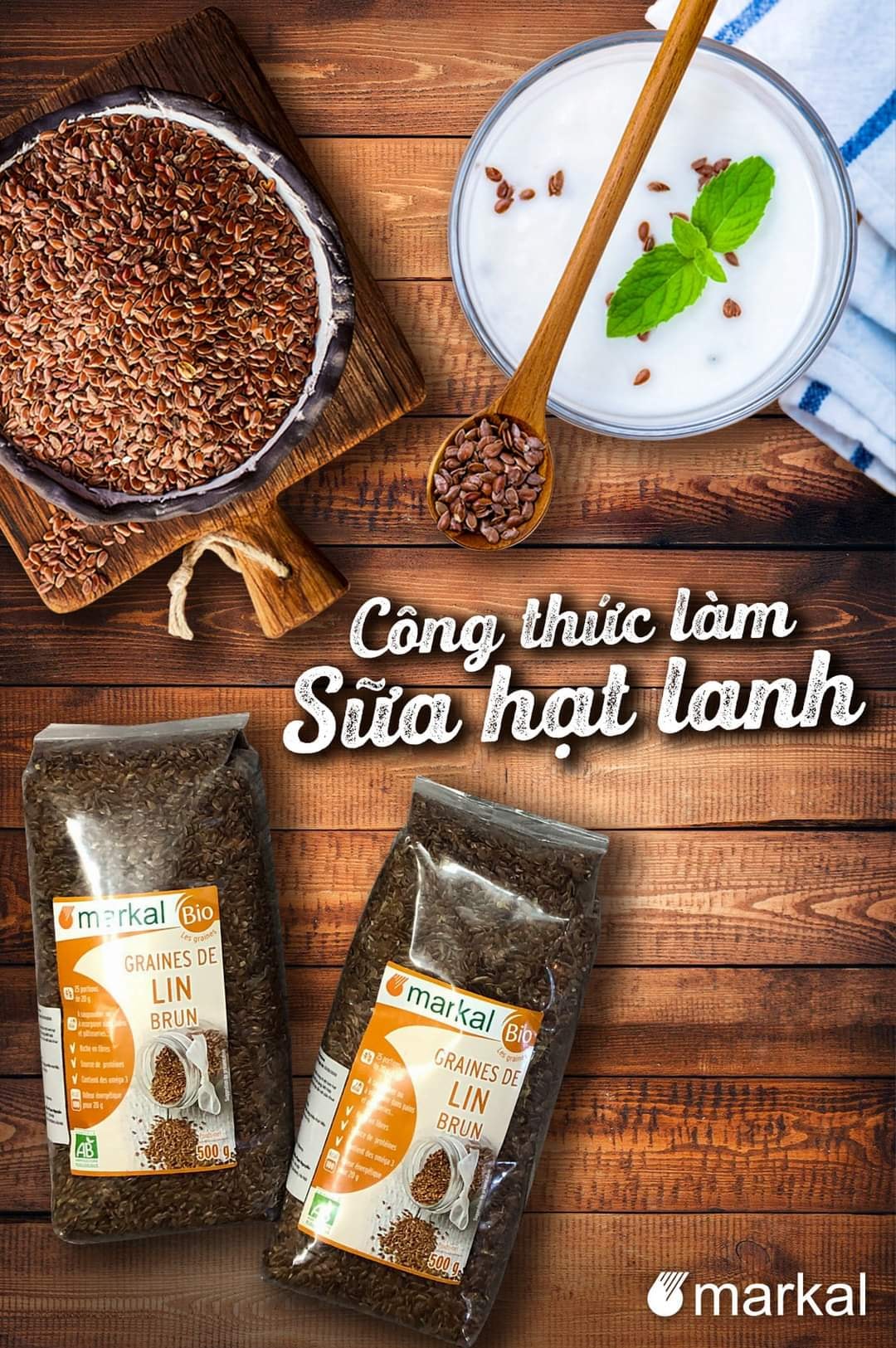 CÔNG THỨC LÀM SỮA HẠT LANH ĐƠN GIẢN