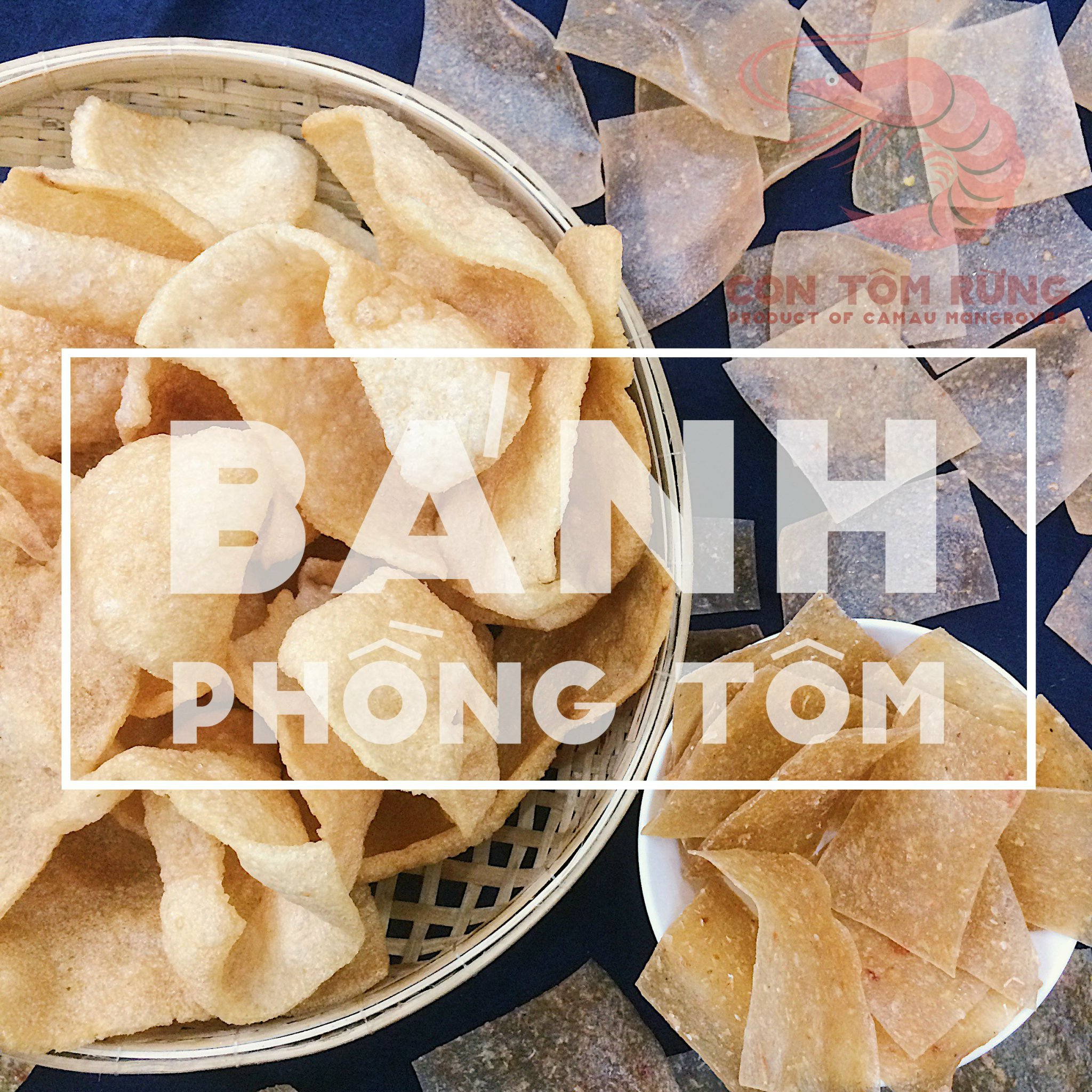 Bánh Phồng Tôm Con Tôm Rừng 500gr Organic Mart